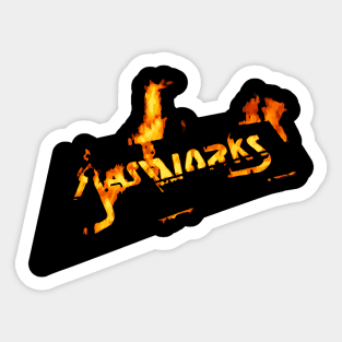 Gasworks (movie logo design) Sticker